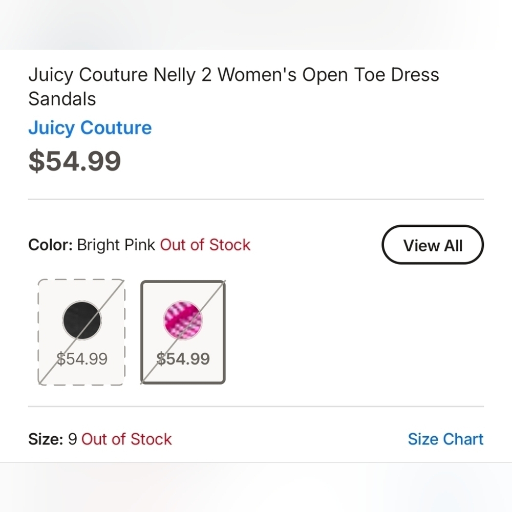 Juicy Couture Nelly 2 Open Toe Dress Sandals Black Satin Bow Heel Size 9 M - Picture 6 of 6
